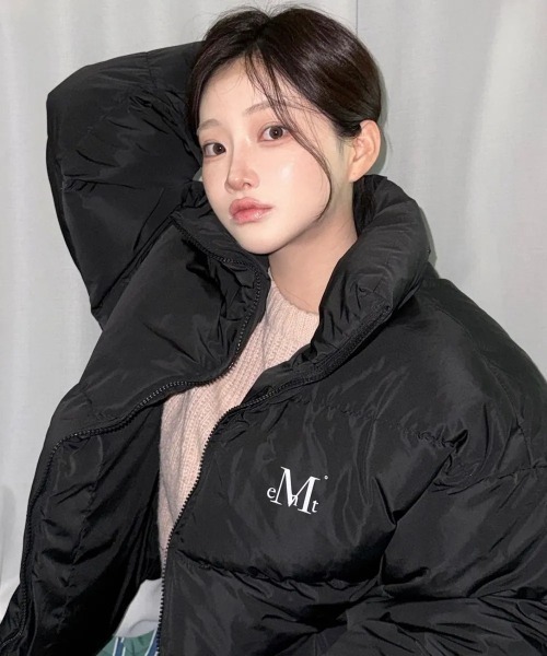 MUCENT Hep High Neck ダウンジャケット ブラック セール】【日本未発売/WEB限定】MUCENT(ムセント)/中綿 ジップアップ