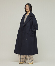 FREAK'S STORE｜フリークスストアのステンカラーコート（ブルー