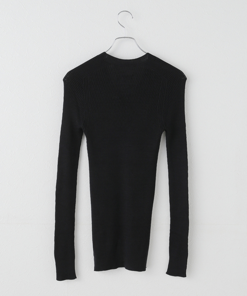IENA（イエナ）の「UNION LAUNCH/ユニオンランチ VN knit ニット 1021SP（ニット/セーター・レディース・ブラック/アイボリー・FREE）」の3枚目の写真