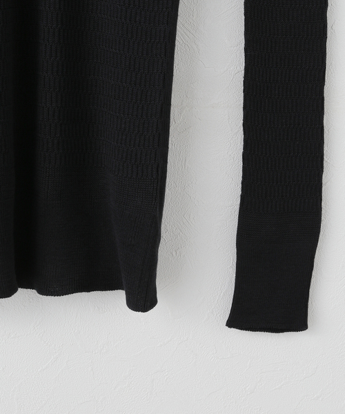 IENA（イエナ）の「UNION LAUNCH/ユニオンランチ VN knit ニット 1021SP（ニット/セーター・レディース・ブラック/アイボリー・FREE）」の4枚目の写真