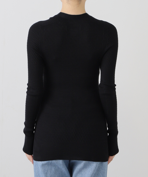 IENA（イエナ）の「UNION LAUNCH/ユニオンランチ VN knit ニット 1021SP（ニット/セーター・レディース・ブラック/アイボリー・FREE）」の11枚目の写真