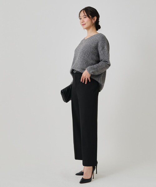 COUP DE CHANCE(クードシャンス)の「【手洗い可】ストレートワイドパンツ(その他パンツ・レディース・ブラック系1/ダークブラウン系1/ブラック/ナチュラル/オフホワイト・42/40/38/36/34)」の13枚目の写真