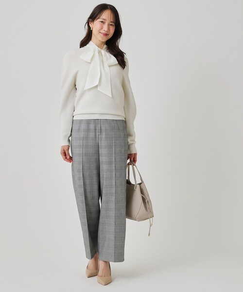 COUP DE CHANCE(クードシャンス)の「【手洗い可】ストレートワイドパンツ(その他パンツ・レディース・ブラック系1/ダークブラウン系1/ブラック/ナチュラル/オフホワイト・42/40/38/36/34)」の21枚目の写真