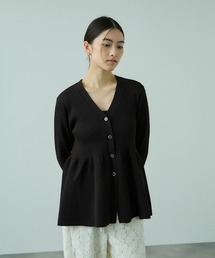 VICKY | ライトウェイトペプラムニットカーディガン≪手洗い可能≫(カーディガン/ボレロ)