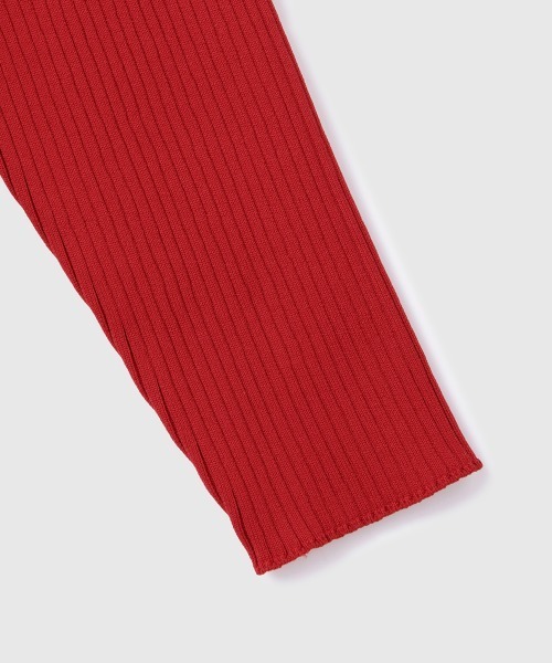 VICKY（ビッキー）の「ライトウェイトペプラムニットカーディガン≪手洗い可能≫（カーディガン/ボレロ・レディース・ブラック/レッド・M）」の7枚目の写真