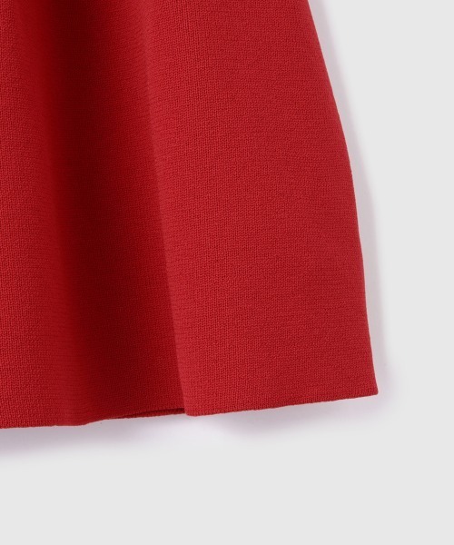 VICKY（ビッキー）の「ライトウェイトペプラムニットカーディガン≪手洗い可能≫（カーディガン/ボレロ・レディース・ブラック/レッド・M）」の8枚目の写真