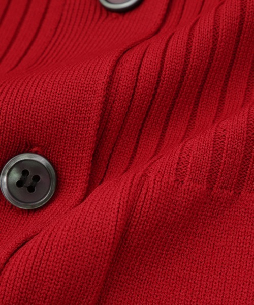 VICKY（ビッキー）の「ライトウェイトペプラムニットカーディガン≪手洗い可能≫（カーディガン/ボレロ・レディース・ブラック/レッド・M）」の10枚目の写真