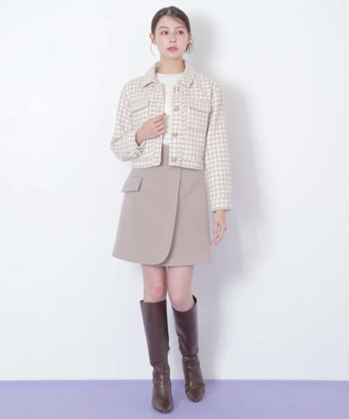 JILL by JILL STUART(ジルバイジルスチュアート)の「◇ラップミニスカート(スカート・レディース・ブルー/ベージュ/ホワイト/ピンク・SMALL/MEDIUM)」の10枚目の写真