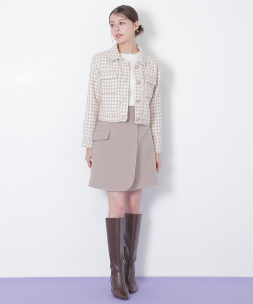 JILL by JILL STUART(ジルバイジルスチュアート)の「◇ラップミニスカート(スカート・レディース・ブルー/ベージュ/ホワイト/ピンク・SMALL/MEDIUM)」の11枚目の写真