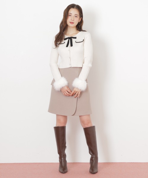 JILL by JILL STUART(ジルバイジルスチュアート)の「◇ラップミニスカート(スカート・レディース・ブルー/ベージュ/ホワイト/ピンク・SMALL/MEDIUM)」の6枚目の写真