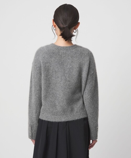 セール】ヘアリー ニット ジャケットライク カーデイガン