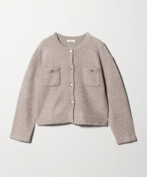 セール】ヘアリー ニット ジャケットライク カーデイガン