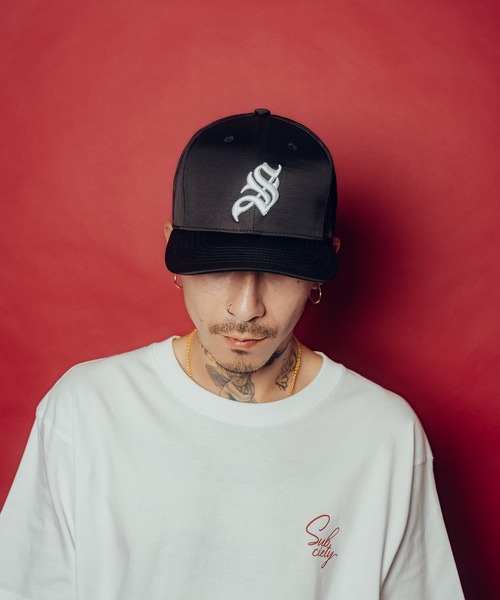 Subciety（サブサエティ）の「Satin cap（キャップ・メンズ・ブラック/ネイビー・FREE）」の7枚目の写真