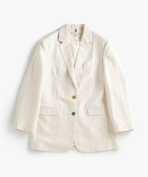 TOMMY HILFIGER(トミーヒルフィガー)の「ヴィスコースリネンリラックスブレザー(その他アウター・レディース・ホワイト系その他・32inch/34inch)」の5枚目の写真
