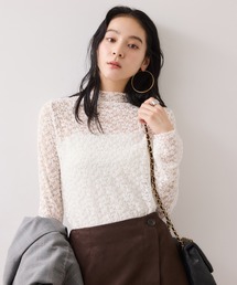 VIS | レースプチハイネックインナープルオーバー(Tシャツ/カットソー)