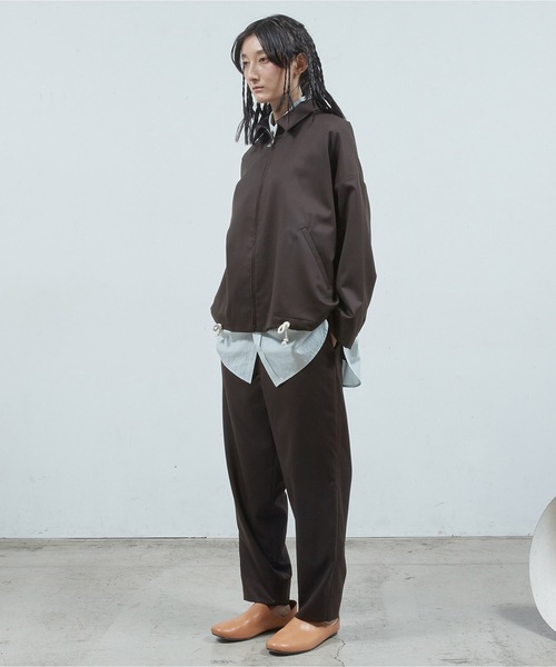 Dulcamara（ドゥルカマラ）の「よそいきZipアップブルゾン（ブルゾン・メンズ・ダークブラウン/チャコールグレー/ブラック・0/1）」の21枚目の写真