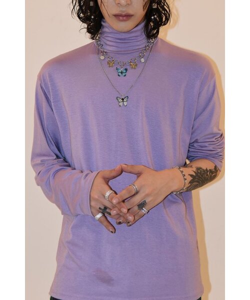 BLACKPURPLE（ブラックパープル）の「5Pブルーバタフライネックレス（ネックレス・メンズ・ブルー・FREE）」の14枚目の写真