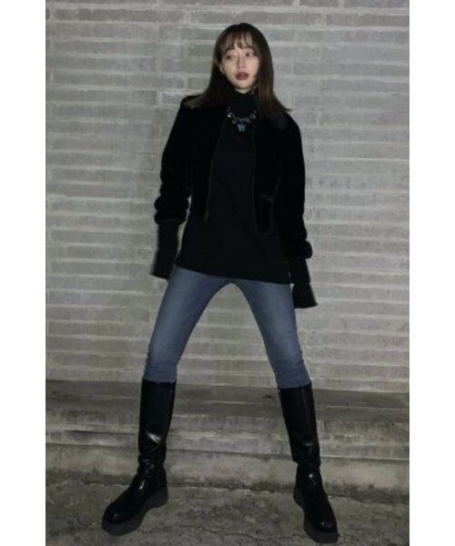 BLACKPURPLE（ブラックパープル）の「5Pブルーバタフライネックレス（ネックレス・メンズ・ブルー・FREE）」の3枚目の写真