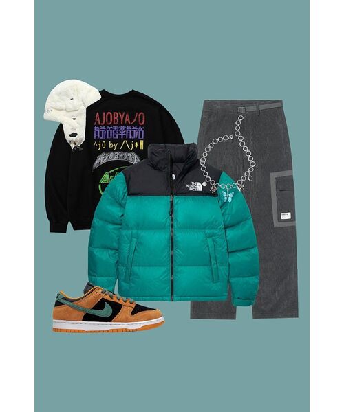 BLACKPURPLE（ブラックパープル）の「5Pブルーバタフライネックレス（ネックレス・メンズ・ブルー・FREE）」の2枚目の写真