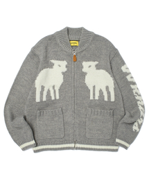 WKNDRS（ウィーキャンドース）の「SHEEP COWICHAN CARDIGAN (GREY)（カーディガン/ボレロ・メンズ）」