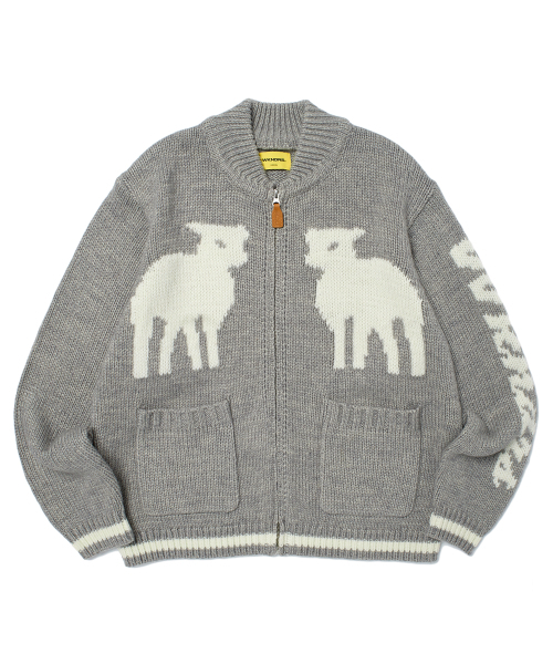 WKNDRS(ウィーキャンドース)の「SHEEP COWICHAN CARDIGAN (GREY)(カーディガン/ボレロ・レディース・その他・MEDIUM/LARGE/X-LARGE)」の1枚目の写真