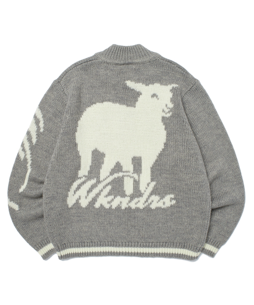 WKNDRS(ウィーキャンドース)の「SHEEP COWICHAN CARDIGAN (GREY)(カーディガン/ボレロ・レディース・その他・MEDIUM/LARGE/X-LARGE)」の2枚目の写真