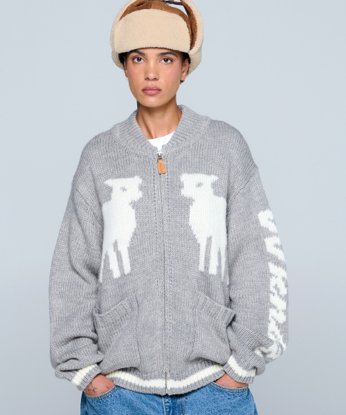 WKNDRS(ウィーキャンドース)の「SHEEP COWICHAN CARDIGAN (GREY)(カーディガン/ボレロ・レディース・その他・MEDIUM/LARGE/X-LARGE)」の7枚目の写真