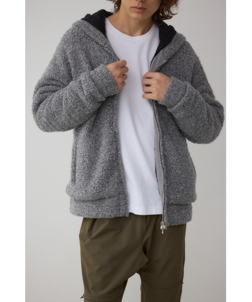 AZUL by moussy（アズールバイマウジー）の「ブークレージップパーカー（パーカー・メンズ・グレー系その他/ベージュ系その他・MEDIUM/LARGE）」の3枚目の写真