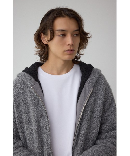 AZUL by moussy（アズールバイマウジー）の「ブークレージップパーカー（パーカー・メンズ・グレー系その他/ベージュ系その他・MEDIUM/LARGE）」の4枚目の写真