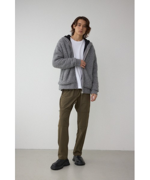 AZUL by moussy（アズールバイマウジー）の「ブークレージップパーカー（パーカー・メンズ・グレー系その他/ベージュ系その他・MEDIUM/LARGE）」の5枚目の写真