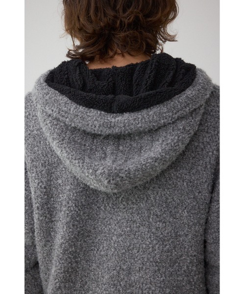 AZUL by moussy（アズールバイマウジー）の「ブークレージップパーカー（パーカー・メンズ・グレー系その他/ベージュ系その他・MEDIUM/LARGE）」の9枚目の写真