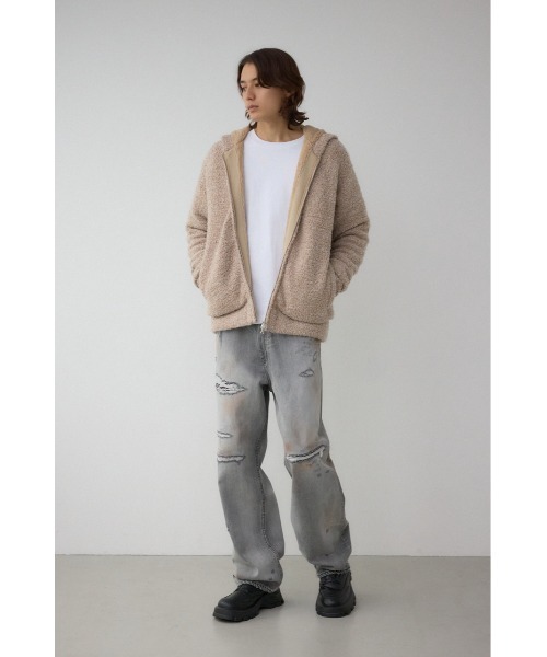 AZUL by moussy（アズールバイマウジー）の「ブークレージップパーカー（パーカー・メンズ・グレー系その他/ベージュ系その他・MEDIUM/LARGE）」の19枚目の写真