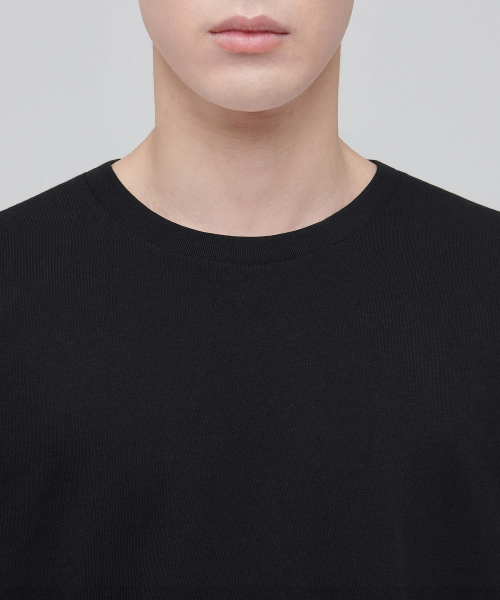 MUSINSA STANDARD（ムシンサスタンダード）の「レイヤードスリーブレストップ_ロング丈 [ブラック]（Tシャツ/カットソー・メンズ・その他・LARGE/X-SMALL/SMALL/MEDIUM）」の4枚目の写真