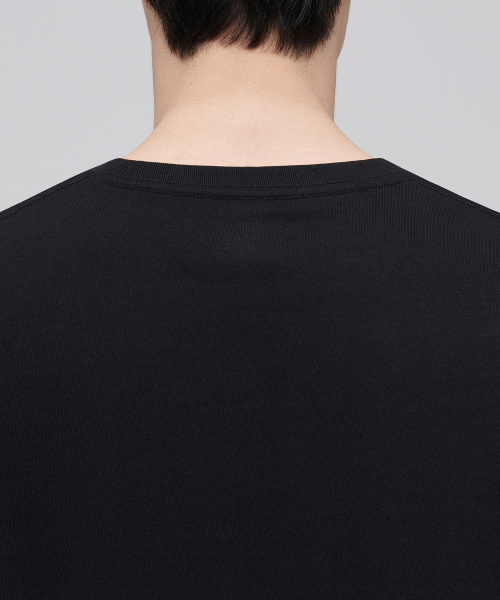 MUSINSA STANDARD（ムシンサスタンダード）の「レイヤードスリーブレストップ_ロング丈 [ブラック]（Tシャツ/カットソー・メンズ・その他・LARGE/X-SMALL/SMALL/MEDIUM）」の5枚目の写真