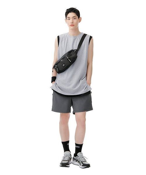 MUSINSA STANDARD（ムシンサスタンダード）の「レイヤードスリーブレストップ_ロング丈 [ブラック]（Tシャツ/カットソー・メンズ・その他・LARGE/X-SMALL/SMALL/MEDIUM）」の13枚目の写真