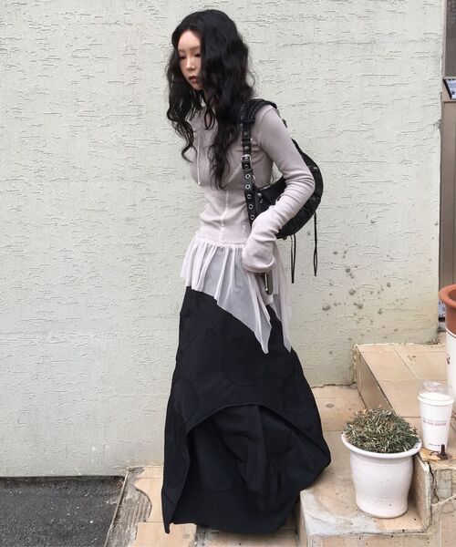 FLAREUP(フレアアップ)の「Layered Lace Frill Long Sleeve (FL-137_Cream)(Tシャツ/カットソー・レディース・Cream・OS)」の17枚目の写真