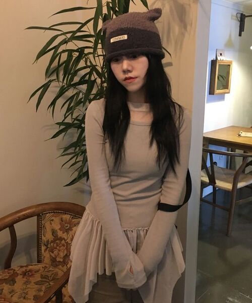 FLAREUP(フレアアップ)の「Layered Lace Frill Long Sleeve (FL-137_Cream)(Tシャツ/カットソー・レディース・Cream・OS)」の18枚目の写真