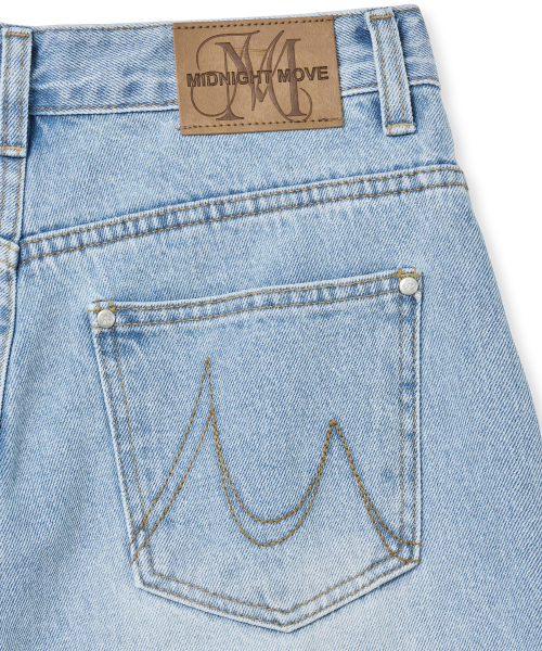 Midnight Move(ミッドナイトムーブ)の「7 vt pants (blue)(デニムパンツ・レディース・その他・MEDIUM/SMALL)」の3枚目の写真