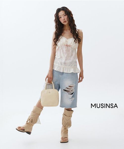 Midnight Move(ミッドナイトムーブ)の「7 vt pants (blue)(デニムパンツ・レディース・その他・MEDIUM/SMALL)」の6枚目の写真