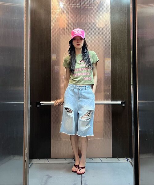 Midnight Move(ミッドナイトムーブ)の「7 vt pants (blue)(デニムパンツ・レディース・その他・MEDIUM/SMALL)」の9枚目の写真
