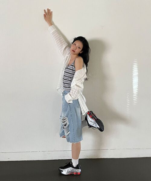 Midnight Move(ミッドナイトムーブ)の「7 vt pants (blue)(デニムパンツ・レディース・その他・MEDIUM/SMALL)」の12枚目の写真