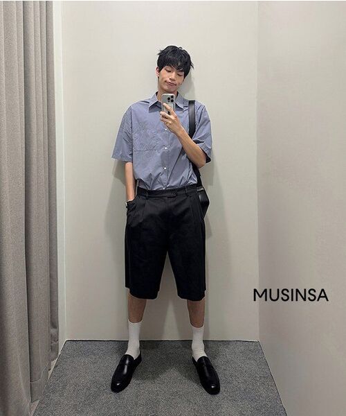 MUSINSA STANDARD（ムシンサスタンダード）の「シンセティックレザー カメラバッグ [ブラック]（メッセンジャーバッグ・メンズ・その他・FREE）」の12枚目の写真