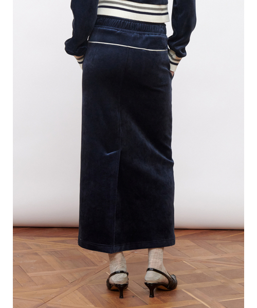 Kijun(キジュン)の「Velour Long Skirt Navy(スカート・レディース・その他・MEDIUM/SMALL)」の3枚目の写真