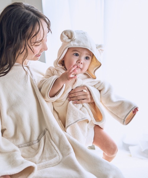 Rosemadame（ローズマダム）の「【親子コーデ】ふんわりバスローブ３点セット　出産祝い　マタニティ・産後（授乳ケープ/授乳クッション・レディース・ピンク/モカ/グレー/アイボリー・FREE）」の7枚目の写真