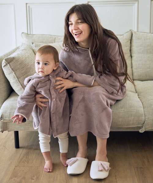 Rosemadame（ローズマダム）の「【親子コーデ】ふんわりバスローブ３点セット　出産祝い　マタニティ・産後（授乳ケープ/授乳クッション・レディース・ピンク/モカ/グレー/アイボリー・FREE）」の15枚目の写真