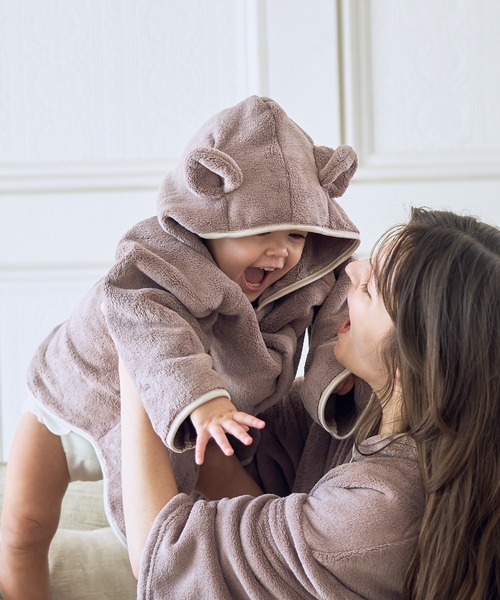 Rosemadame（ローズマダム）の「【親子コーデ】ふんわりバスローブ３点セット　出産祝い　マタニティ・産後（授乳ケープ/授乳クッション・レディース・ピンク/モカ/グレー/アイボリー・FREE）」の18枚目の写真