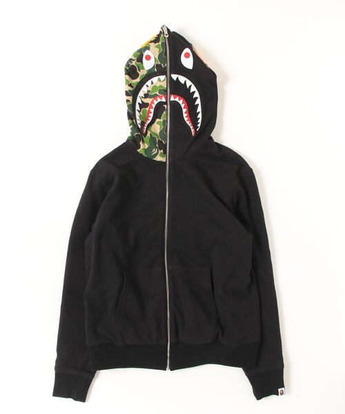 ABC CAMO REVERSIBLE SHARK FULL ZIP HOODIE（パーカー）｜A BATHING