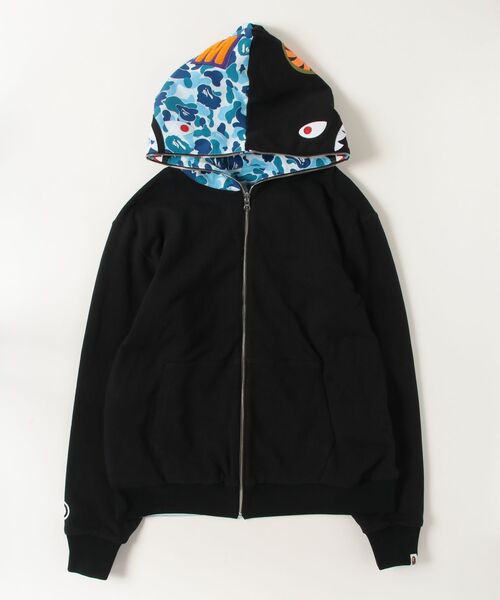 ABC CAMO REVERSIBLE SHARK FULL ZIP HOODIE（パーカー）｜A BATHING
