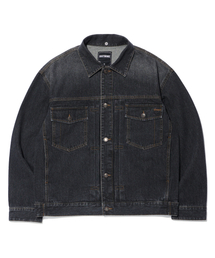 DISTN9NE（ディストナイン）の「デニムトラッカージャケット グレー (LP1JU031-072)（デニムジャケット）」
