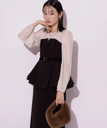 Mystrada（マイストラーダ）の「Vネックリボンジャンスカ（ワンピース